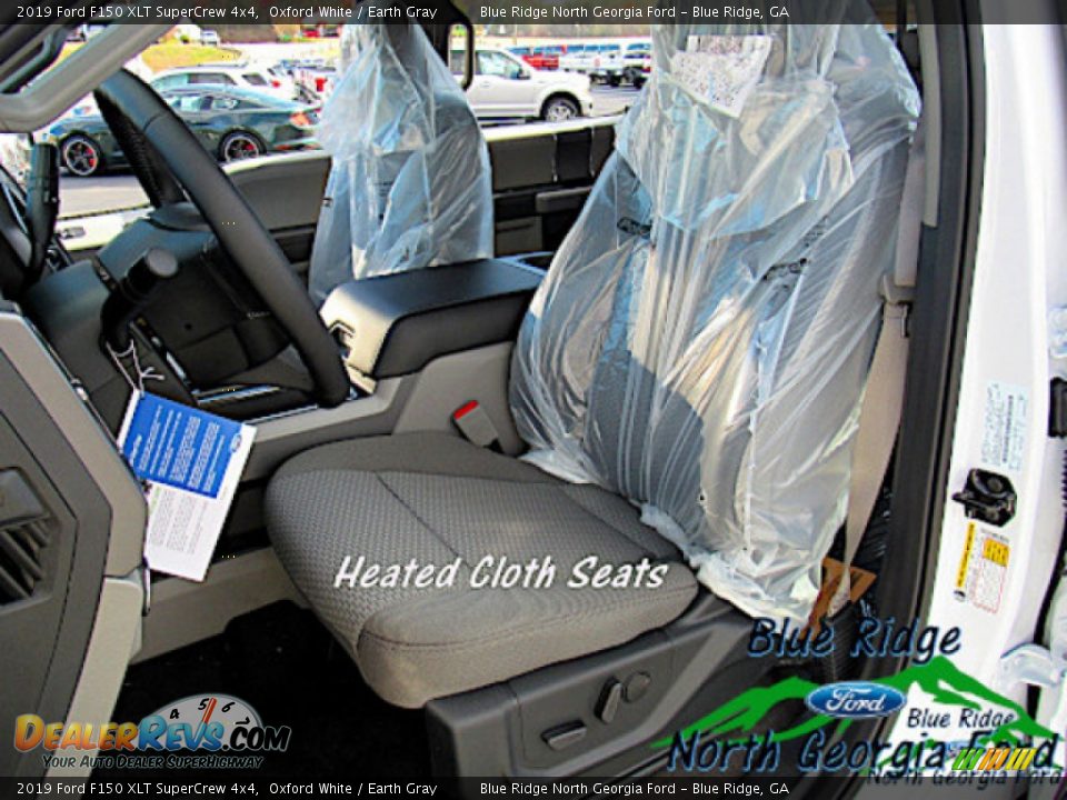 2019 Ford F150 XLT SuperCrew 4x4 Oxford White / Earth Gray Photo #10