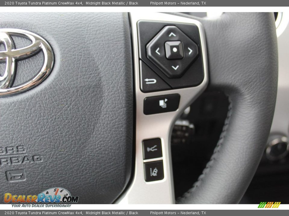 2020 Toyota Tundra Platinum CrewMax 4x4 Steering Wheel Photo #13