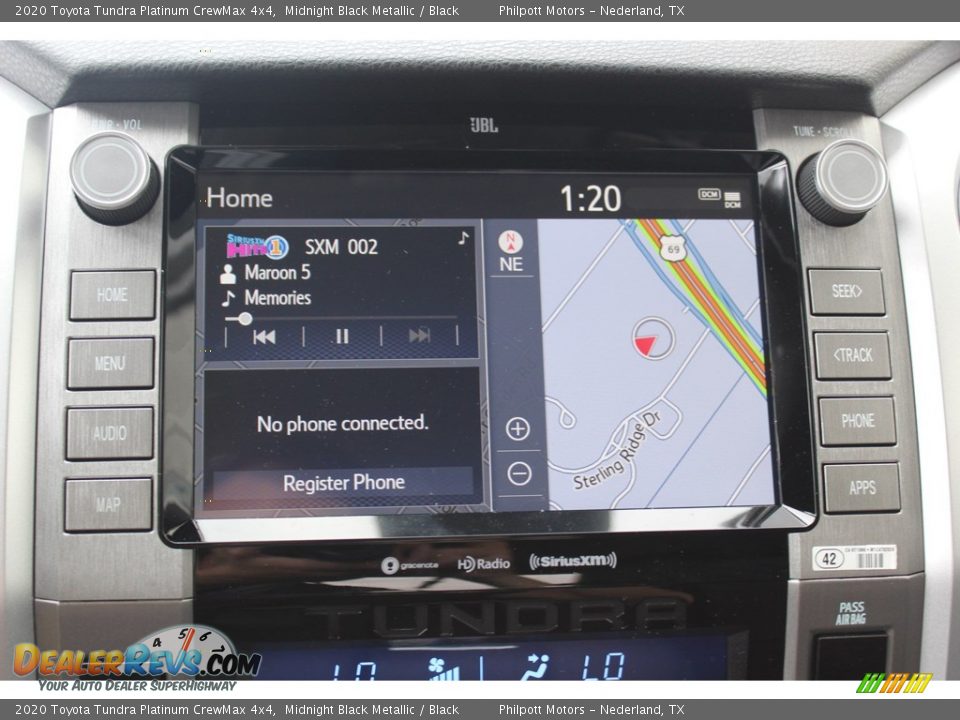 Navigation of 2020 Toyota Tundra Platinum CrewMax 4x4 Photo #16
