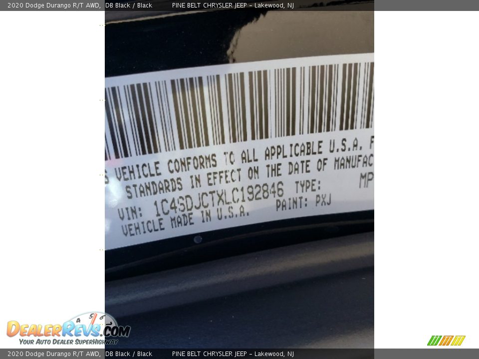 2020 Dodge Durango R/T AWD DB Black / Black Photo #9