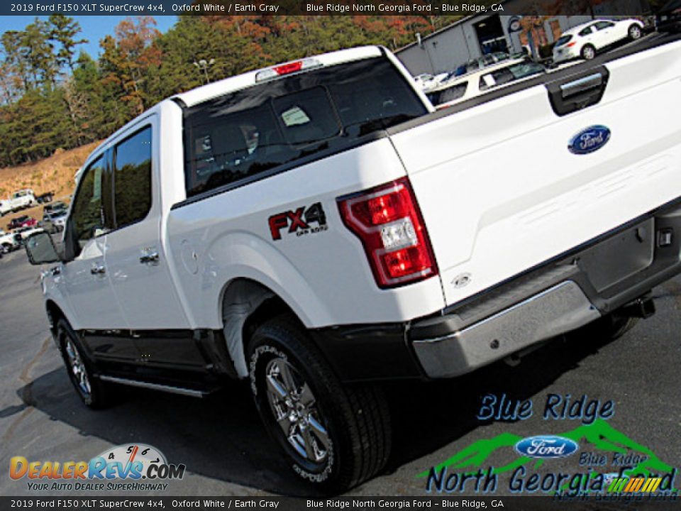 2019 Ford F150 XLT SuperCrew 4x4 Oxford White / Earth Gray Photo #35