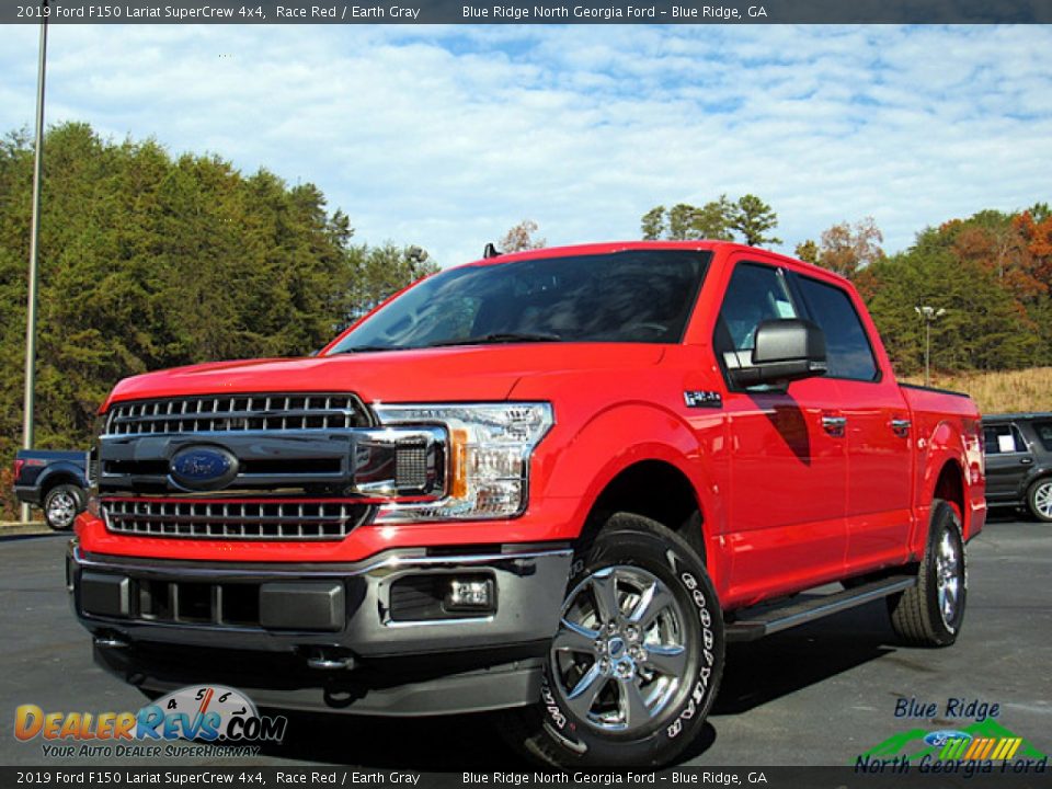 2019 Ford F150 Lariat SuperCrew 4x4 Race Red / Earth Gray Photo #1