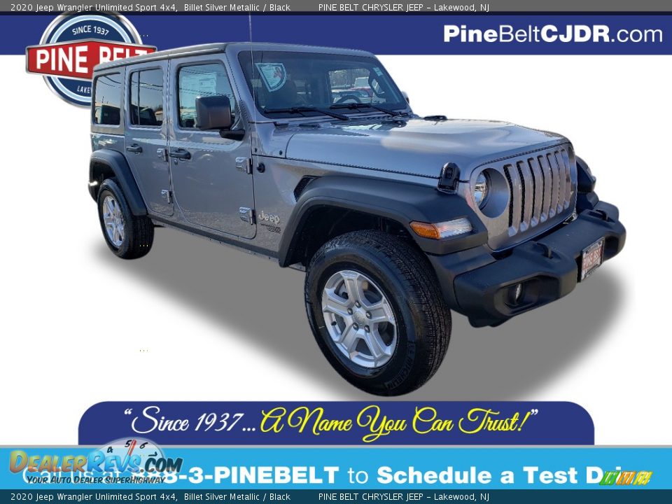 2020 Jeep Wrangler Unlimited Sport 4x4 Billet Silver Metallic / Black Photo #1