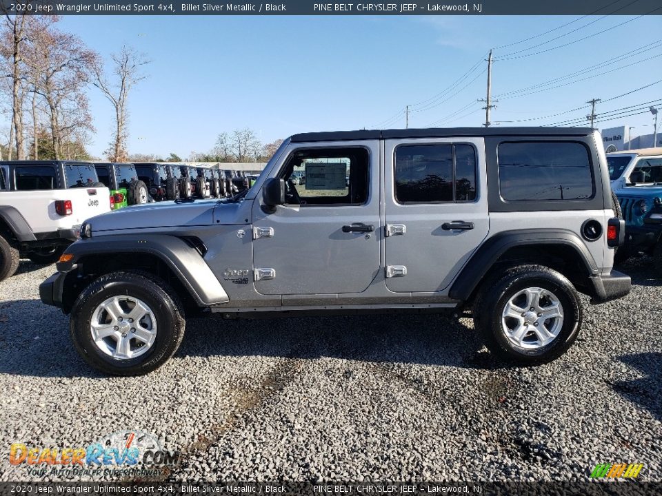 2020 Jeep Wrangler Unlimited Sport 4x4 Billet Silver Metallic / Black Photo #3