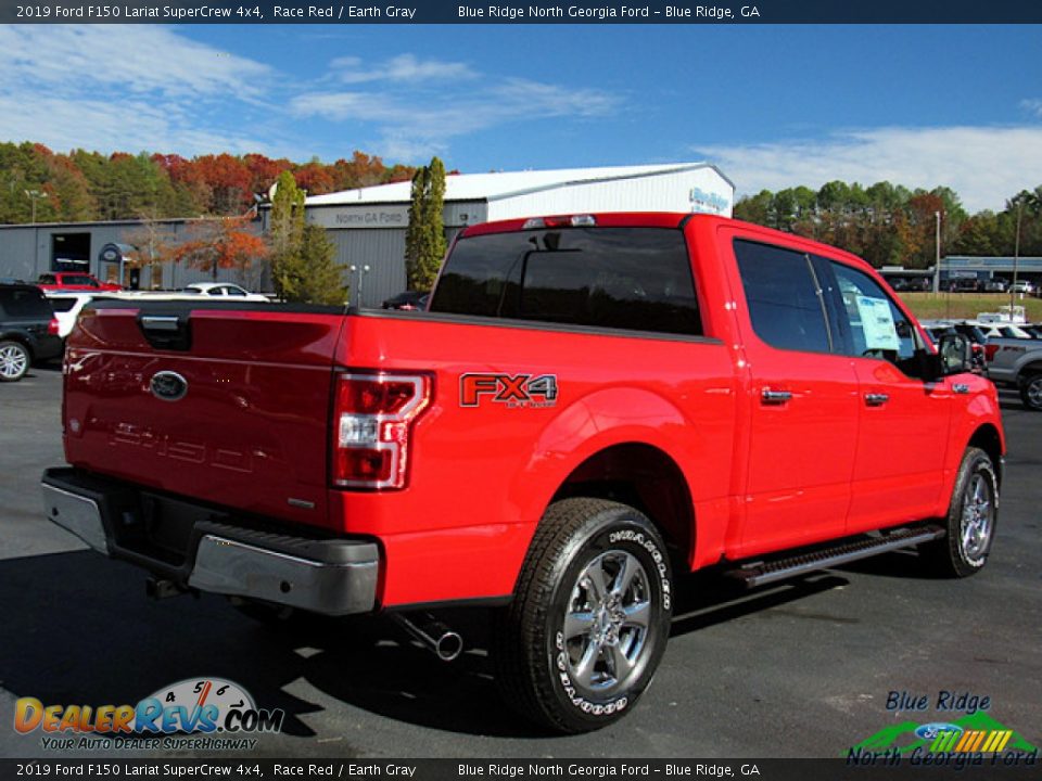 2019 Ford F150 Lariat SuperCrew 4x4 Race Red / Earth Gray Photo #5