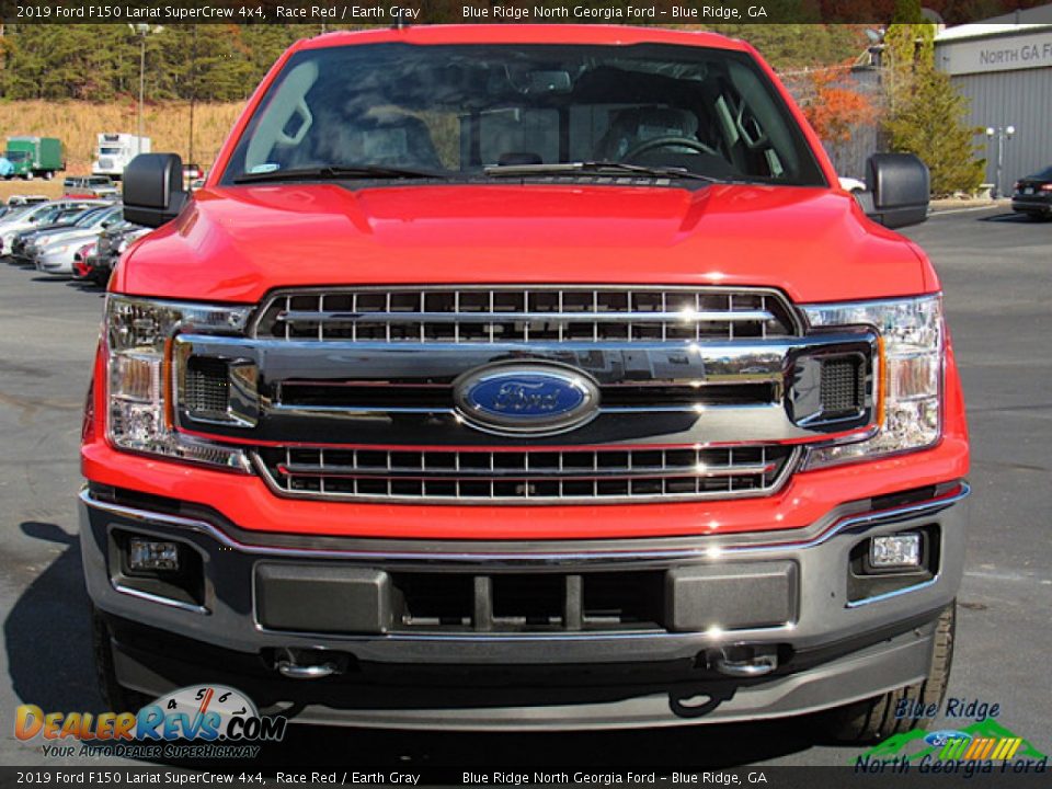 2019 Ford F150 Lariat SuperCrew 4x4 Race Red / Earth Gray Photo #8