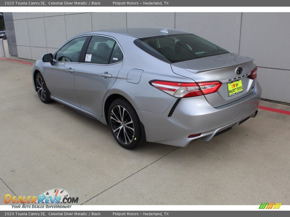 2020 Toyota Camry SE Celestial Silver Metallic / Black Photo #6