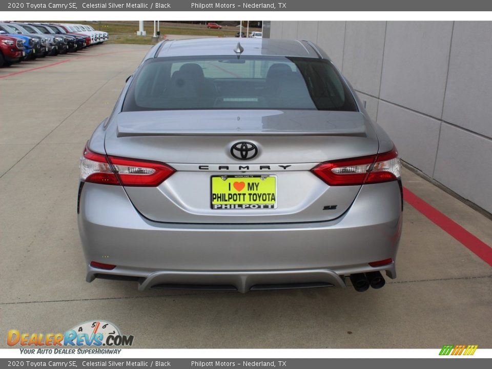 2020 Toyota Camry SE Celestial Silver Metallic / Black Photo #7
