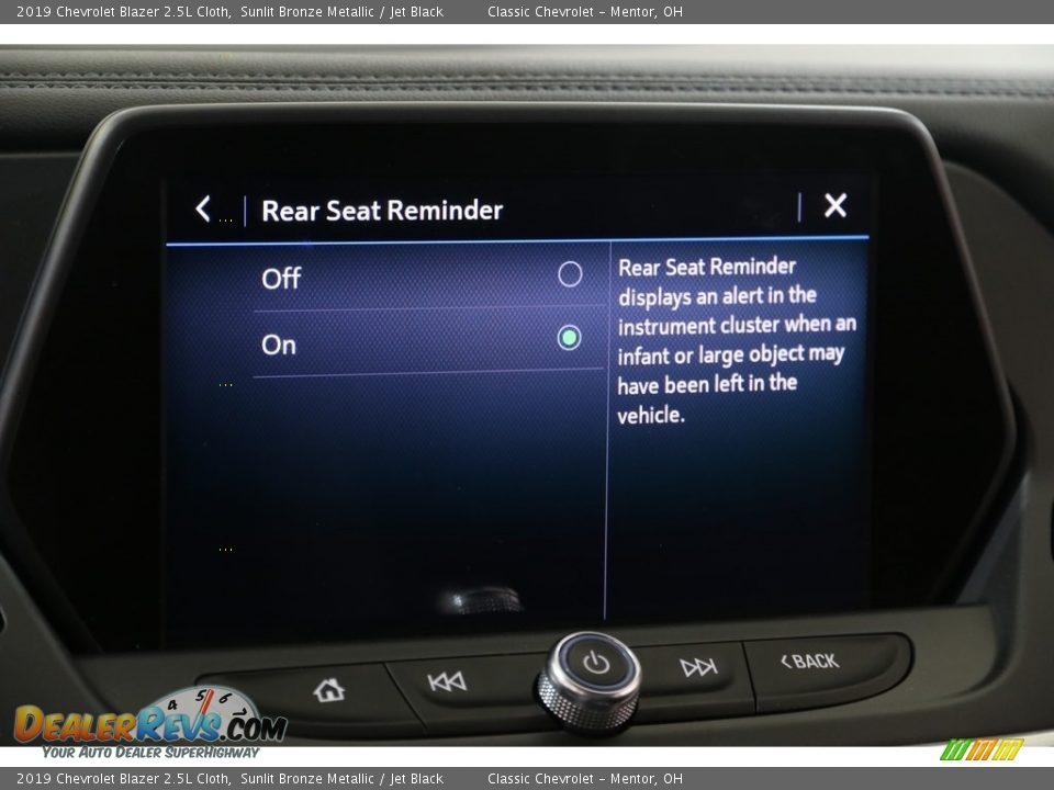 2019 Chevrolet Blazer 2.5L Cloth Sunlit Bronze Metallic / Jet Black Photo #14