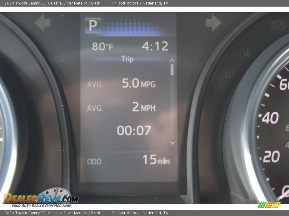 2020 Toyota Camry SE Celestial Silver Metallic / Black Photo #15