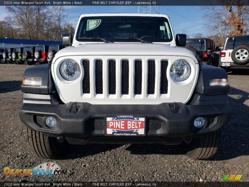 2020 Jeep Wrangler Sport 4x4 Bright White / Black Photo #2