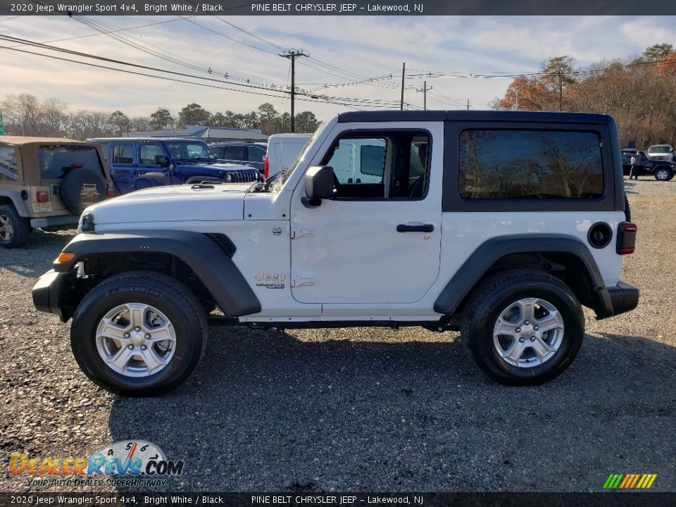 2020 Jeep Wrangler Sport 4x4 Bright White / Black Photo #3