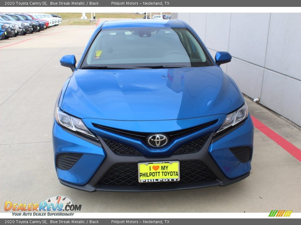 2020 Toyota Camry SE Blue Streak Metallic / Black Photo #3