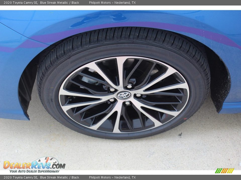 2020 Toyota Camry SE Blue Streak Metallic / Black Photo #5