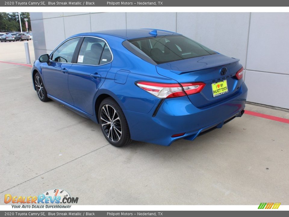 2020 Toyota Camry SE Blue Streak Metallic / Black Photo #6