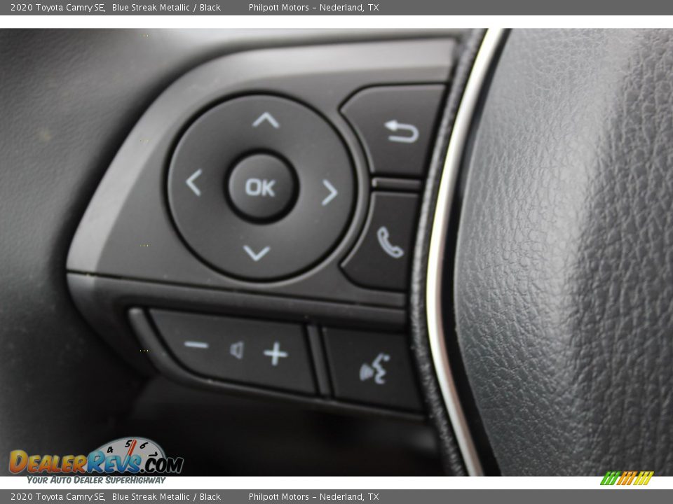 2020 Toyota Camry SE Blue Streak Metallic / Black Photo #12