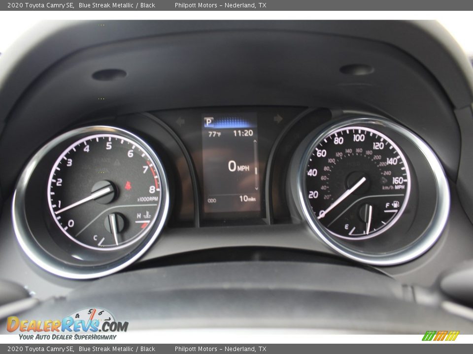 2020 Toyota Camry SE Blue Streak Metallic / Black Photo #14