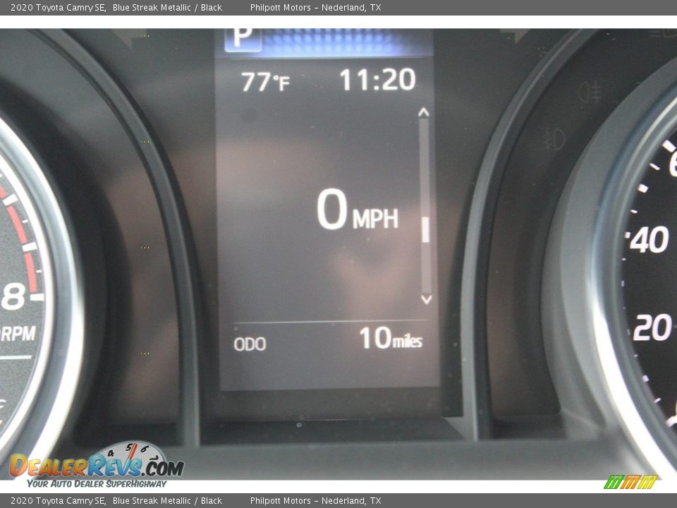 2020 Toyota Camry SE Blue Streak Metallic / Black Photo #15
