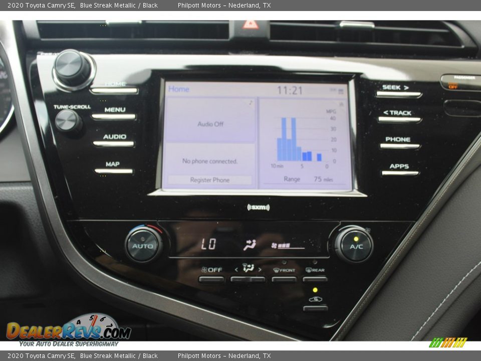 2020 Toyota Camry SE Blue Streak Metallic / Black Photo #17