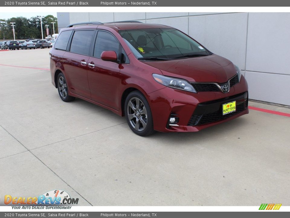 2020 Toyota Sienna SE Salsa Red Pearl / Black Photo #2