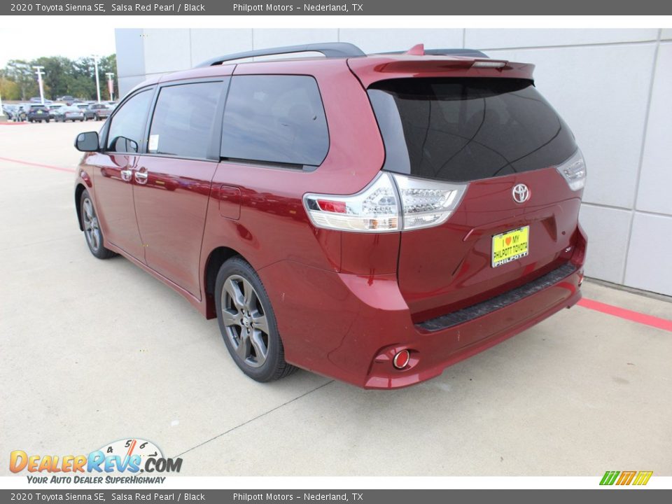 2020 Toyota Sienna SE Salsa Red Pearl / Black Photo #6