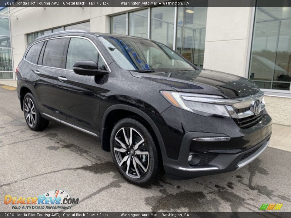 2020 Honda Pilot Touring AWD Crystal Black Pearl / Black Photo #2