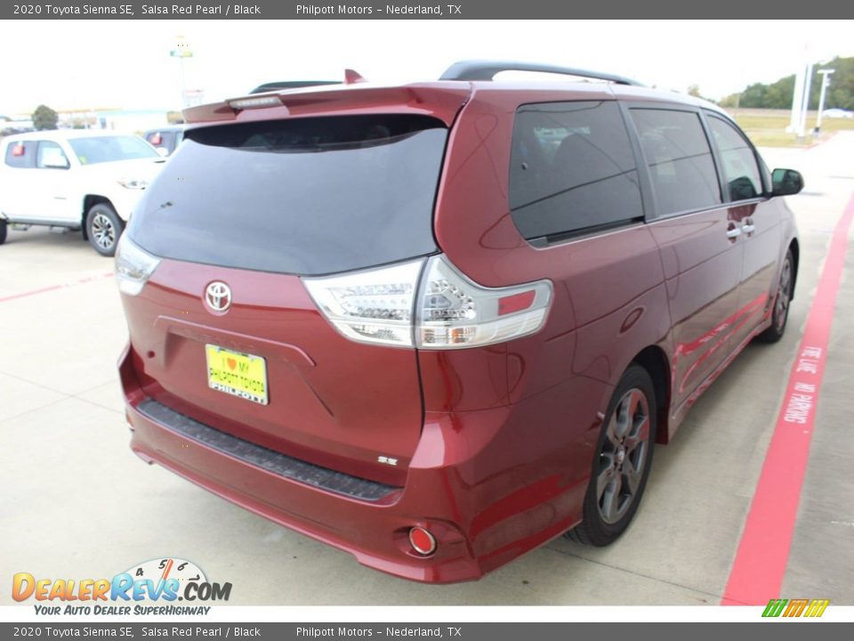 2020 Toyota Sienna SE Salsa Red Pearl / Black Photo #8