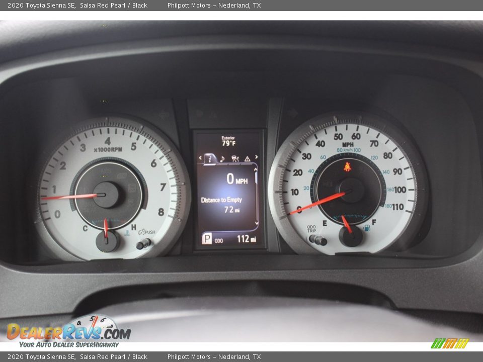 2020 Toyota Sienna SE Salsa Red Pearl / Black Photo #14