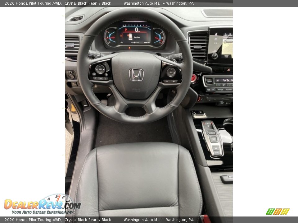 2020 Honda Pilot Touring AWD Crystal Black Pearl / Black Photo #13