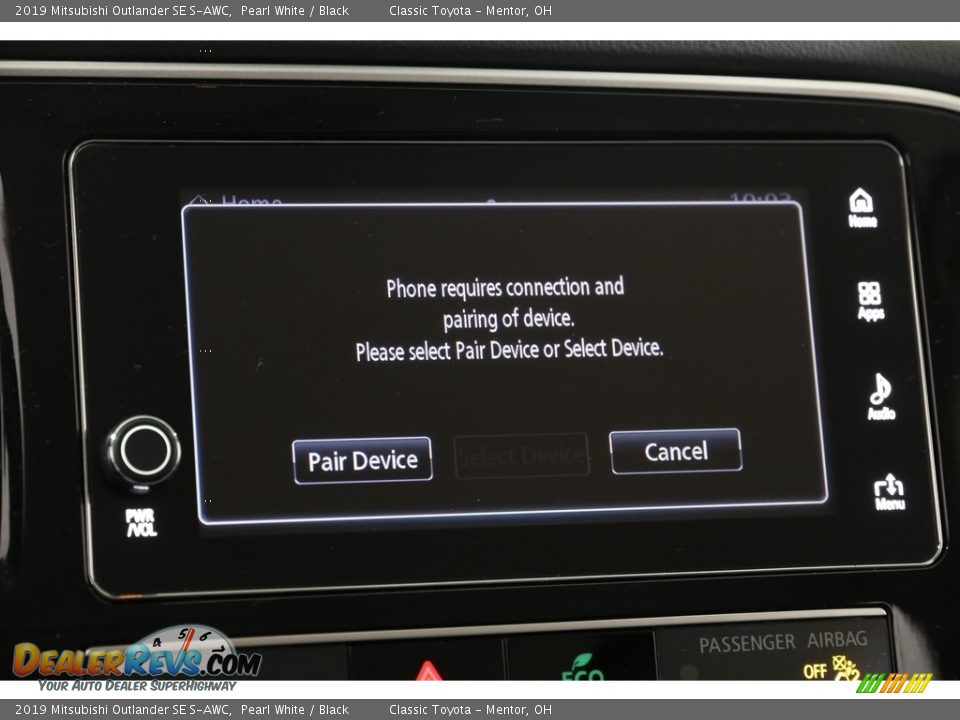 Controls of 2019 Mitsubishi Outlander SE S-AWC Photo #13