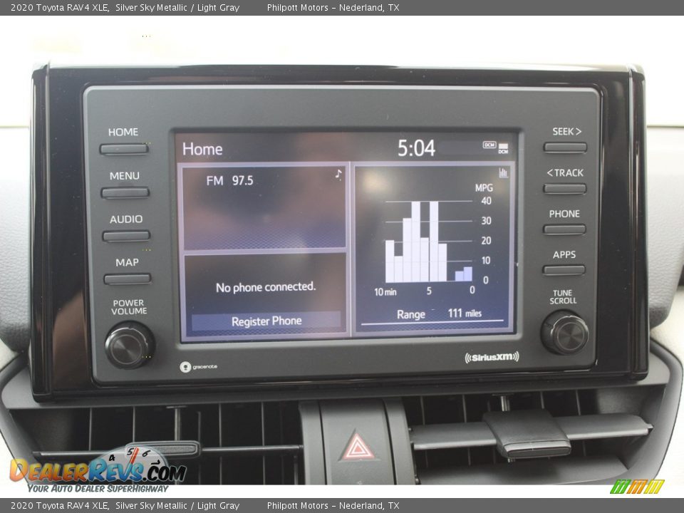 2020 Toyota RAV4 XLE Silver Sky Metallic / Light Gray Photo #16