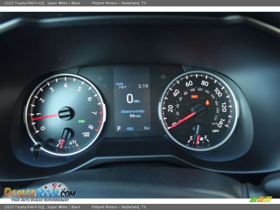 2020 Toyota RAV4 XLE Super White / Black Photo #14