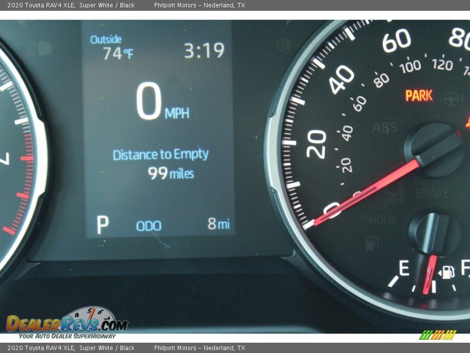 2020 Toyota RAV4 XLE Super White / Black Photo #15