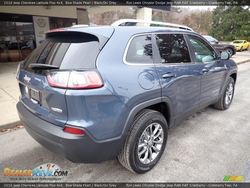 2019 Jeep Cherokee Latitude Plus 4x4 Blue Shade Pearl / Black/Ski Grey Photo #2