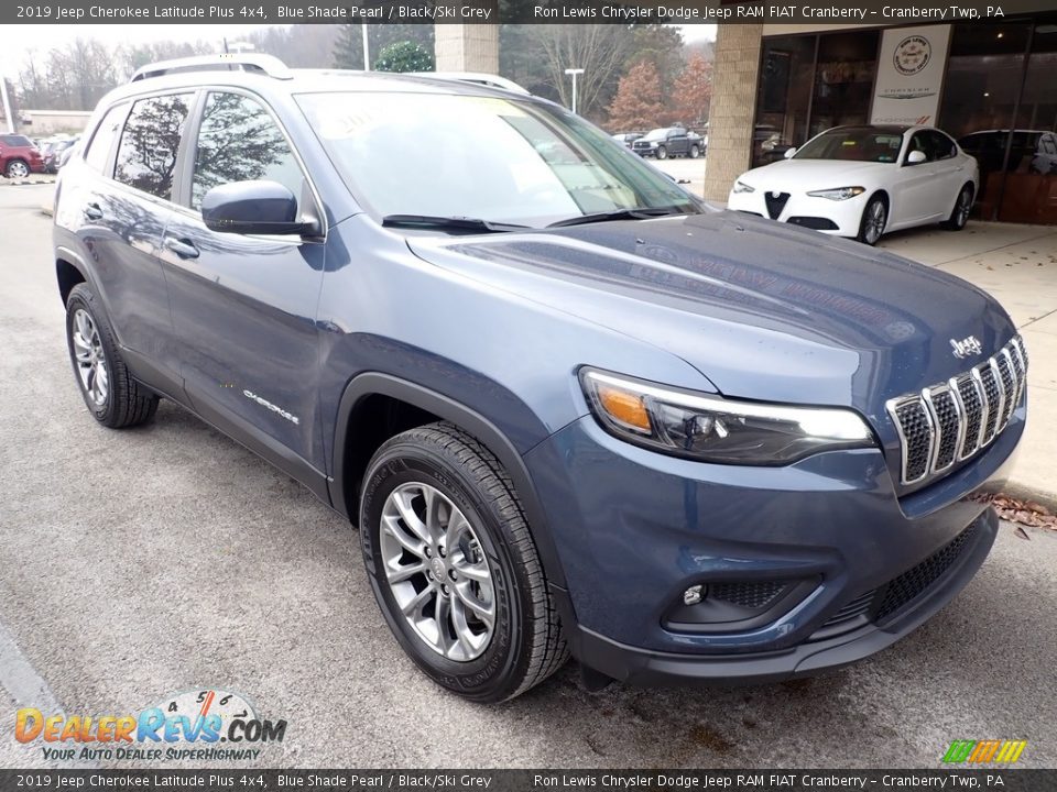 2019 Jeep Cherokee Latitude Plus 4x4 Blue Shade Pearl / Black/Ski Grey Photo #3