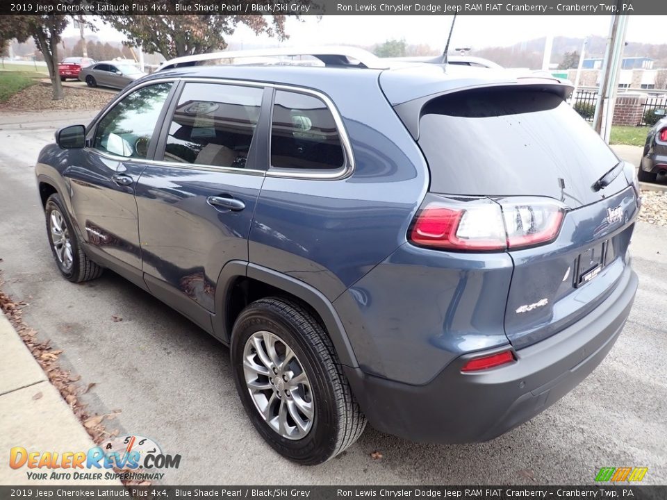 2019 Jeep Cherokee Latitude Plus 4x4 Blue Shade Pearl / Black/Ski Grey Photo #7