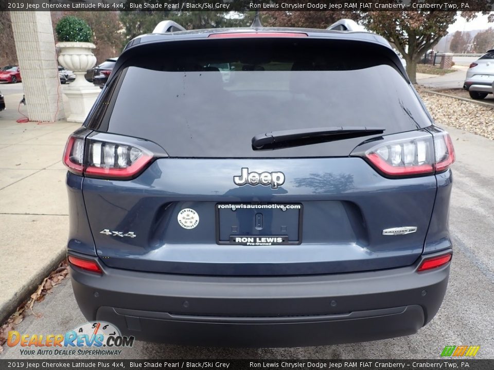 2019 Jeep Cherokee Latitude Plus 4x4 Blue Shade Pearl / Black/Ski Grey Photo #8