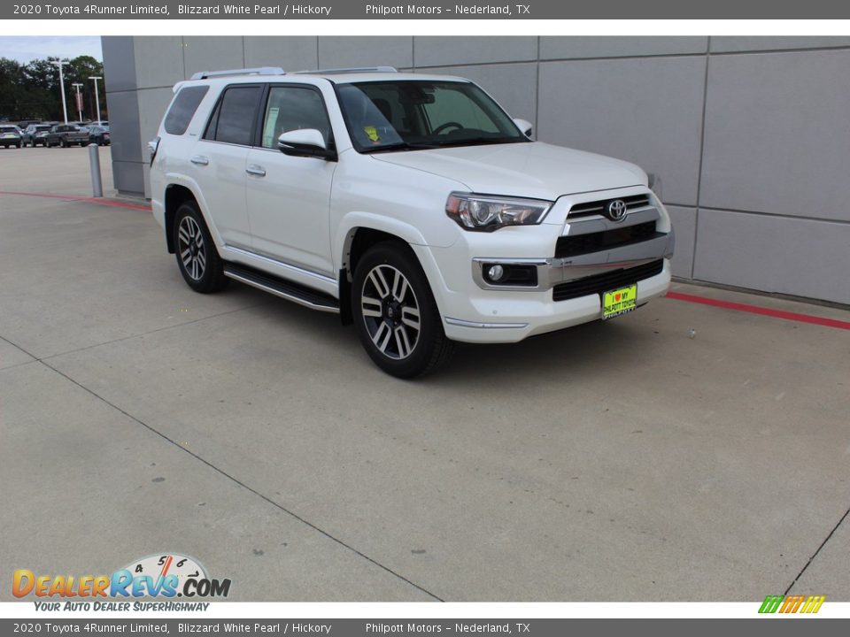 2020 Toyota 4Runner Limited Blizzard White Pearl / Hickory Photo #2