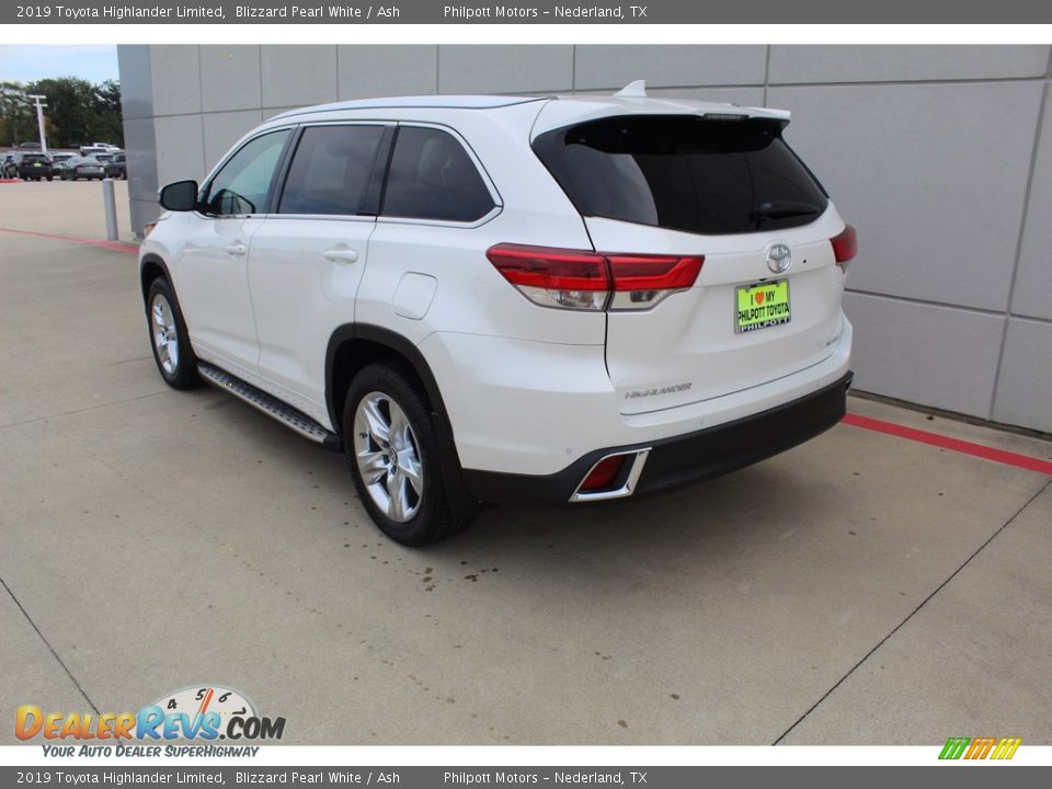 2019 Toyota Highlander Limited Blizzard Pearl White / Ash Photo #6