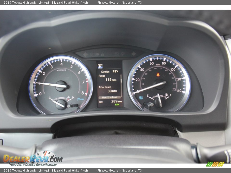2019 Toyota Highlander Limited Blizzard Pearl White / Ash Photo #14