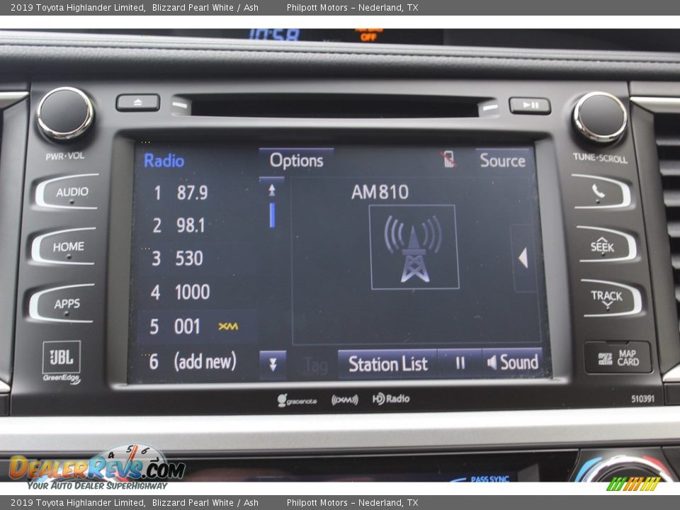 2019 Toyota Highlander Limited Blizzard Pearl White / Ash Photo #16