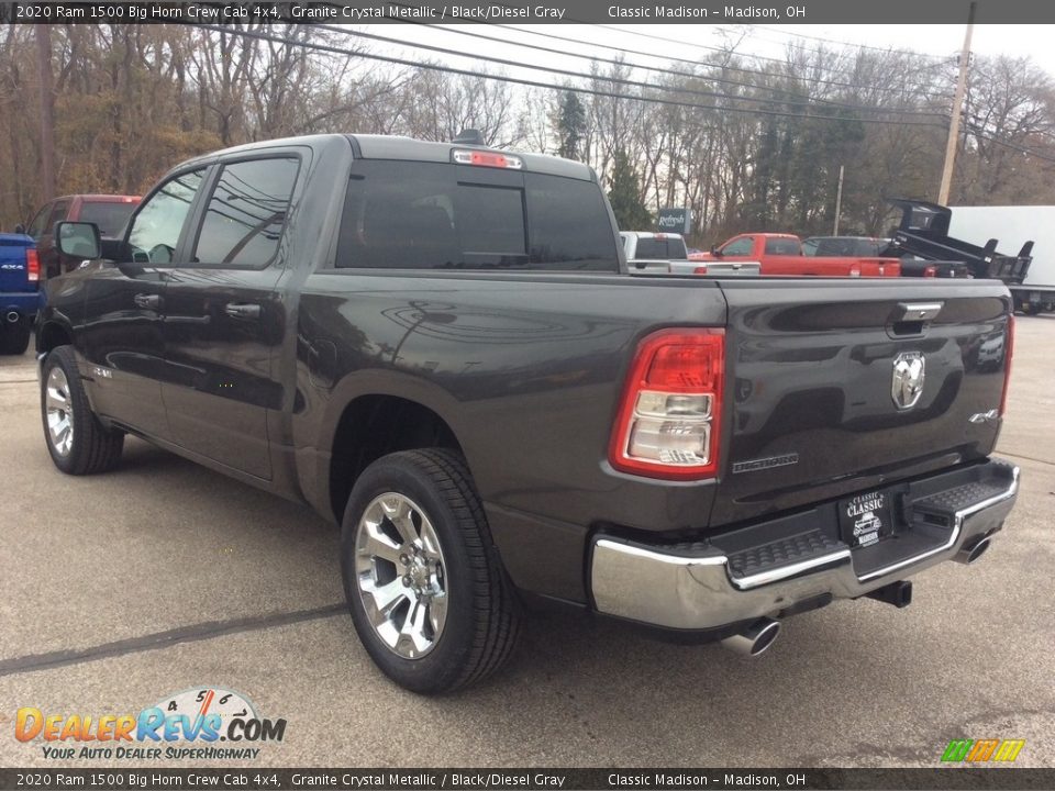 2020 Ram 1500 Big Horn Crew Cab 4x4 Granite Crystal Metallic / Black/Diesel Gray Photo #7