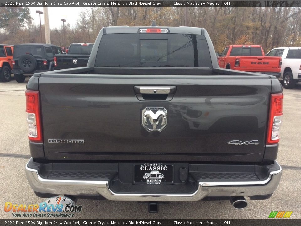 2020 Ram 1500 Big Horn Crew Cab 4x4 Granite Crystal Metallic / Black/Diesel Gray Photo #8