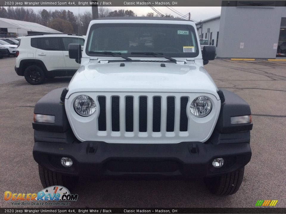 2020 Jeep Wrangler Unlimited Sport 4x4 Bright White / Black Photo #4