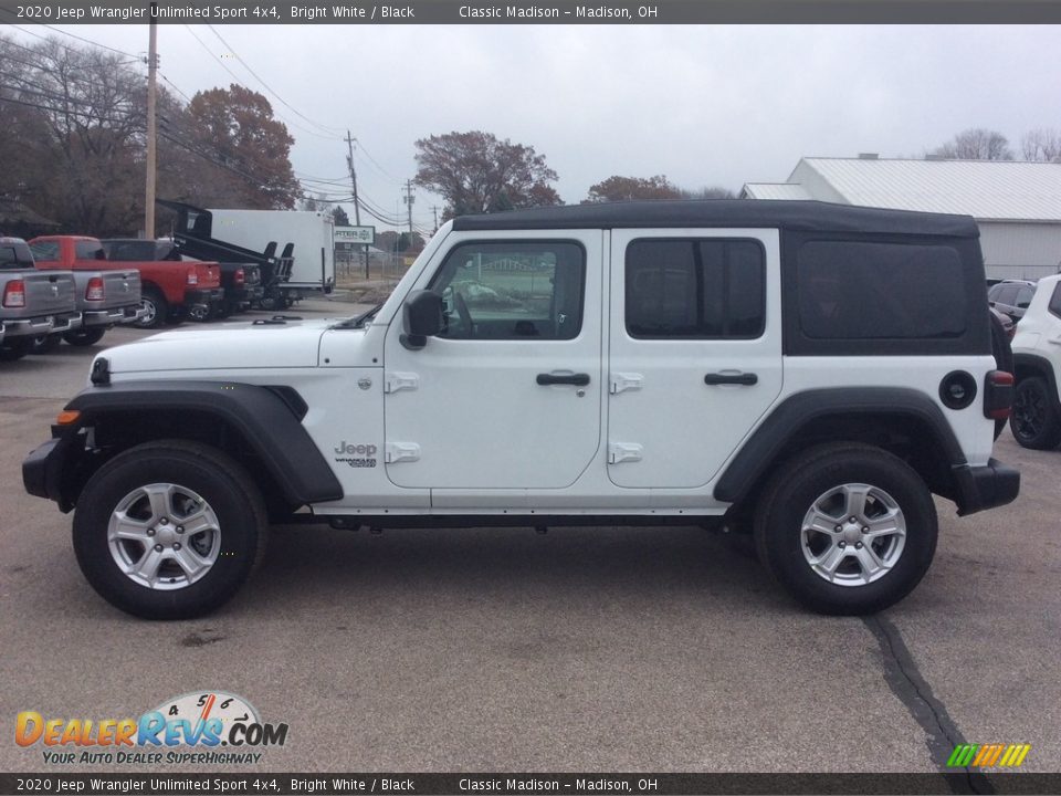2020 Jeep Wrangler Unlimited Sport 4x4 Bright White / Black Photo #6