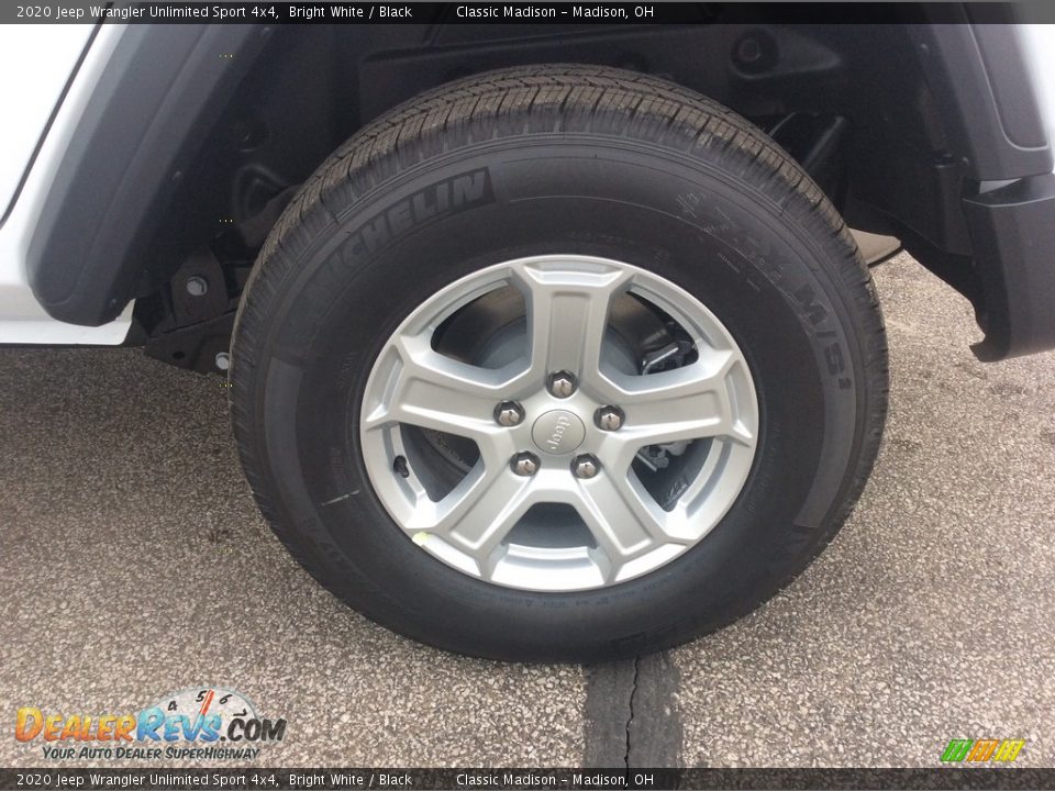 2020 Jeep Wrangler Unlimited Sport 4x4 Bright White / Black Photo #9
