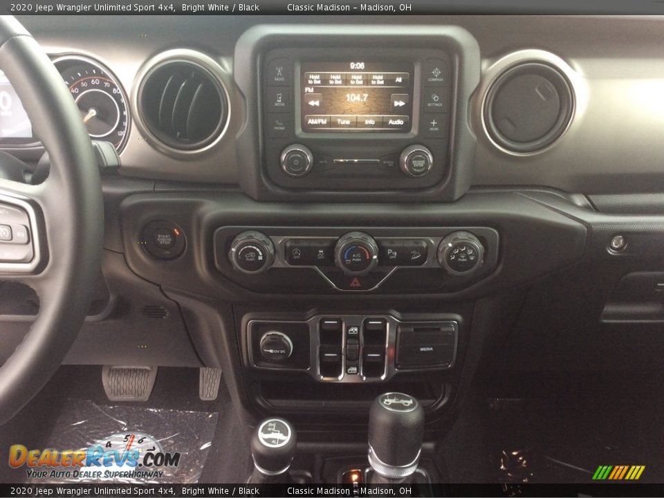 2020 Jeep Wrangler Unlimited Sport 4x4 Bright White / Black Photo #13