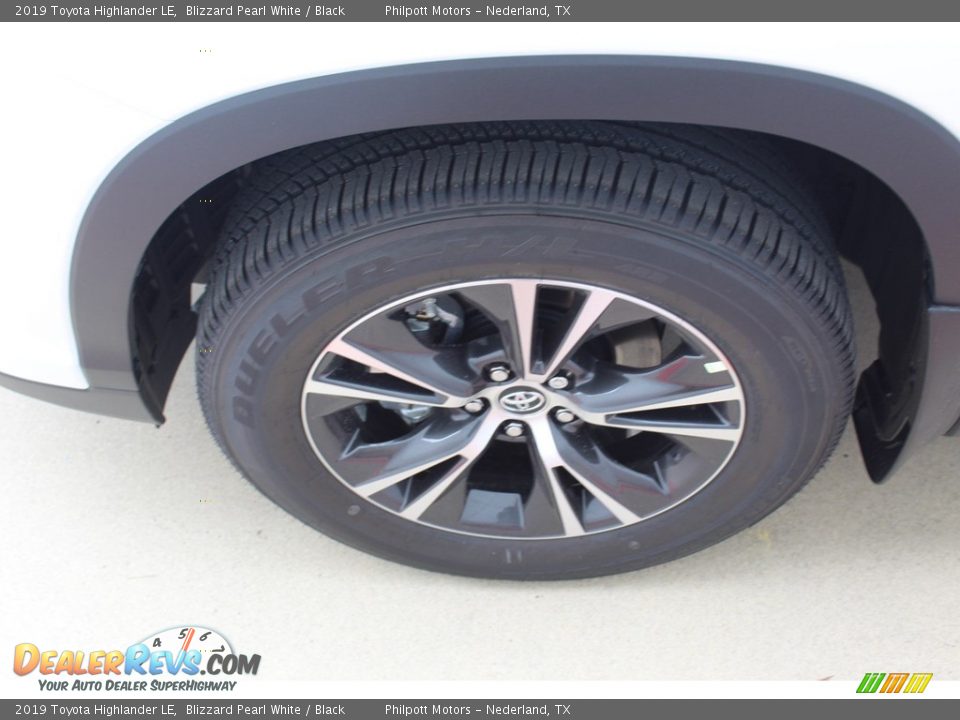2019 Toyota Highlander LE Blizzard Pearl White / Black Photo #5