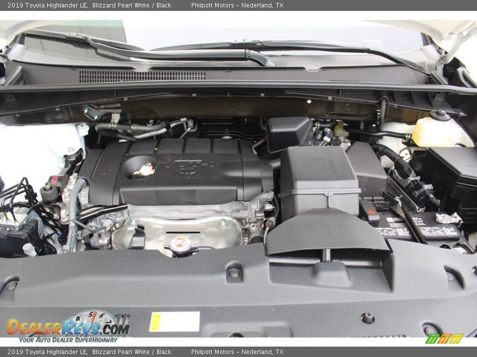 2019 Toyota Highlander LE Blizzard Pearl White / Black Photo #23