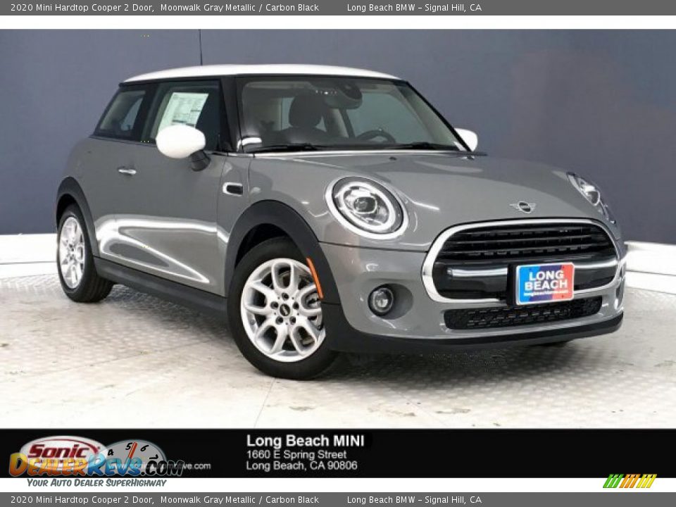 2020 Mini Hardtop Cooper 2 Door Moonwalk Gray Metallic / Carbon Black Photo #1